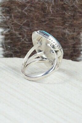 Turquoise & Sterling Silver Ring - Tom Dinesto - Size 6.75