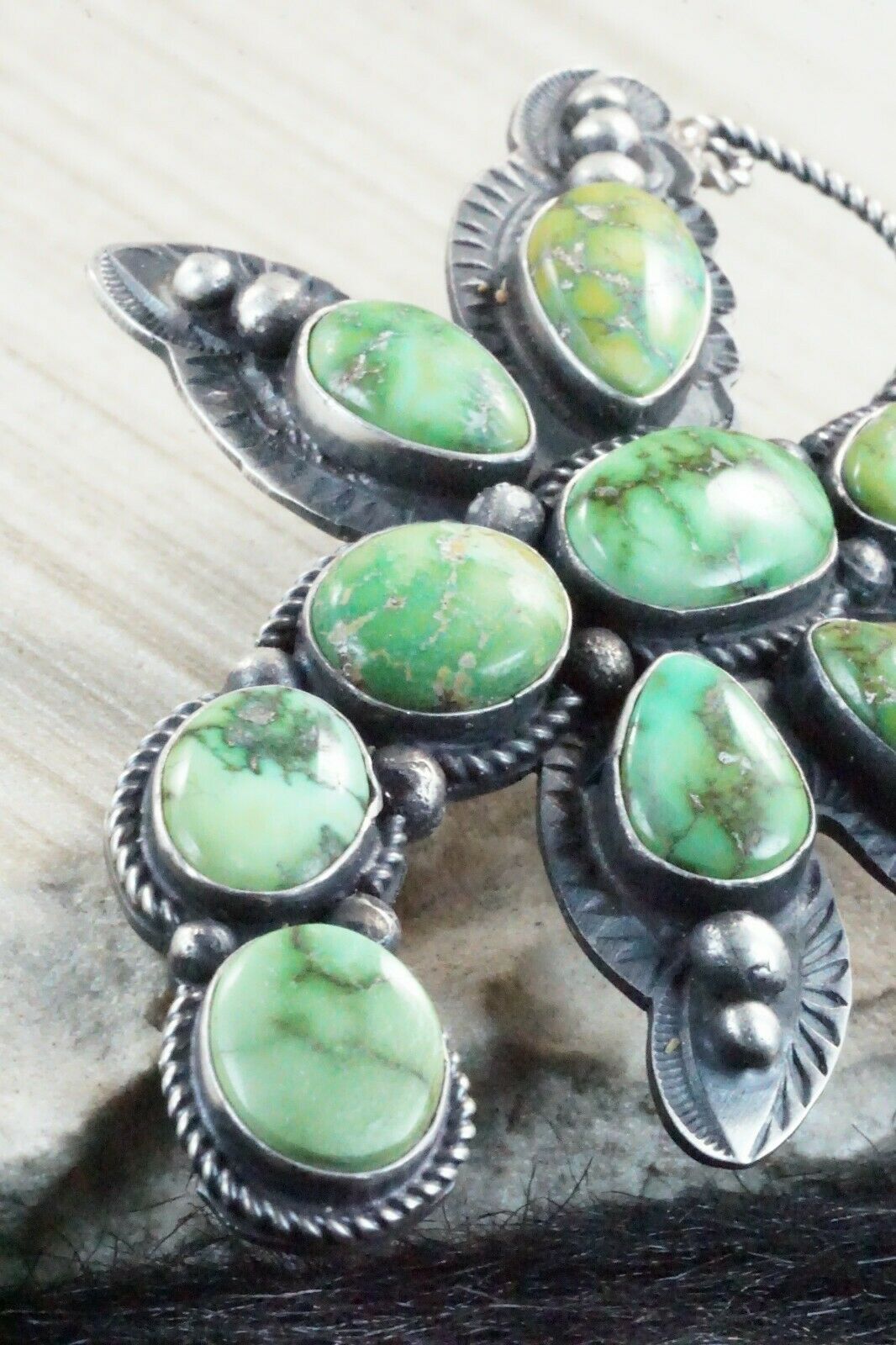 Turquoise & Sterling Silver Pendant - Shawn Cayatineto