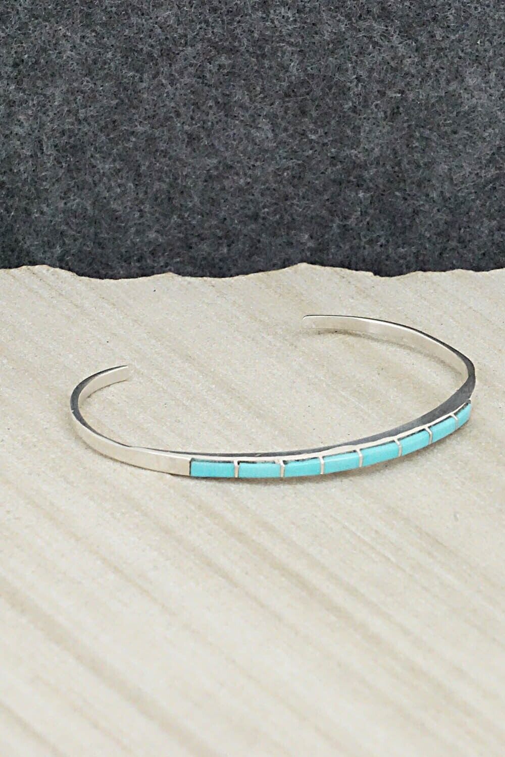 Turquoise & Sterling Silver Bracelet - Jeanette Chavez