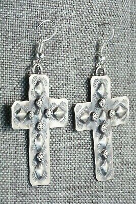 Sterling Silver Earrings - Tim Yazzie