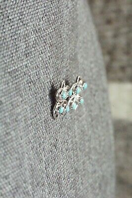 Turquoise & Sterling Silver Earrings - Herbert Lastiyano