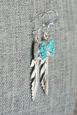 Turquoise & Sterling Silver Earrings - Spencer