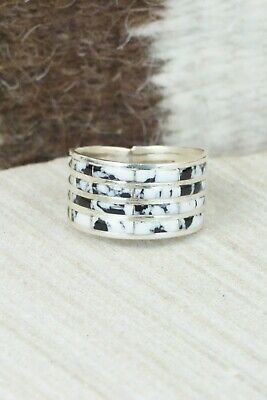 White Buffalo & Sterling Silver Ring - Claresse Kylestewa - Size 9.25