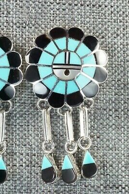 Turquoise & Sterling Silver Earrings - Harley Dickson