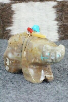 Bear Zuni Fetish Carving - Stewart Alanzo
