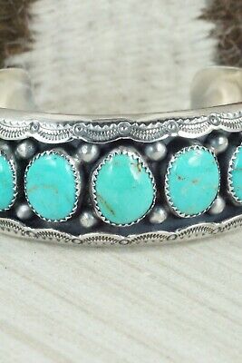 Turquoise & Sterling Silver Bracelet - Wilbert Muskett Sr.