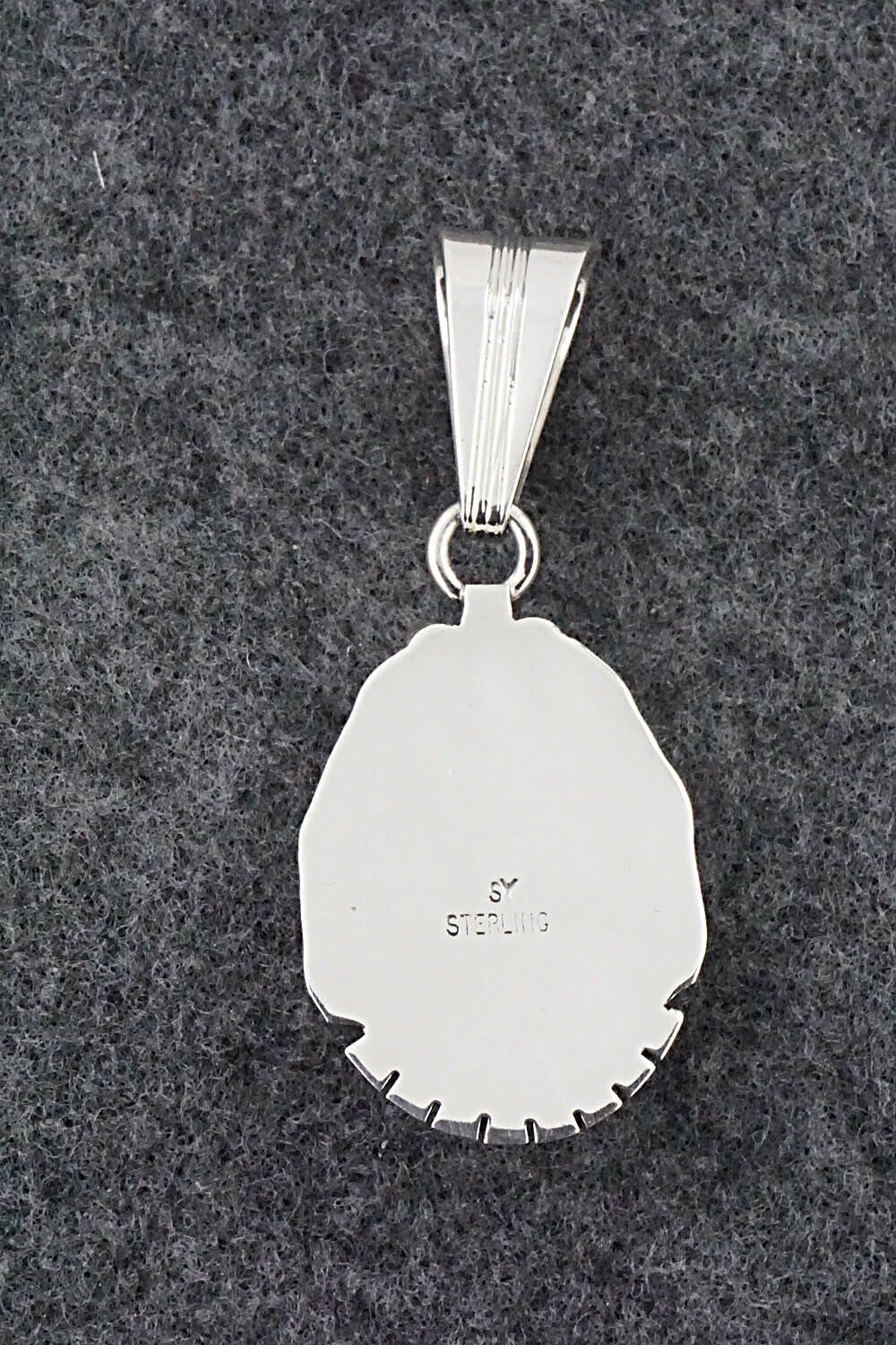 Turquoise & Sterling Silver Pendant - Samuel Yellowhair