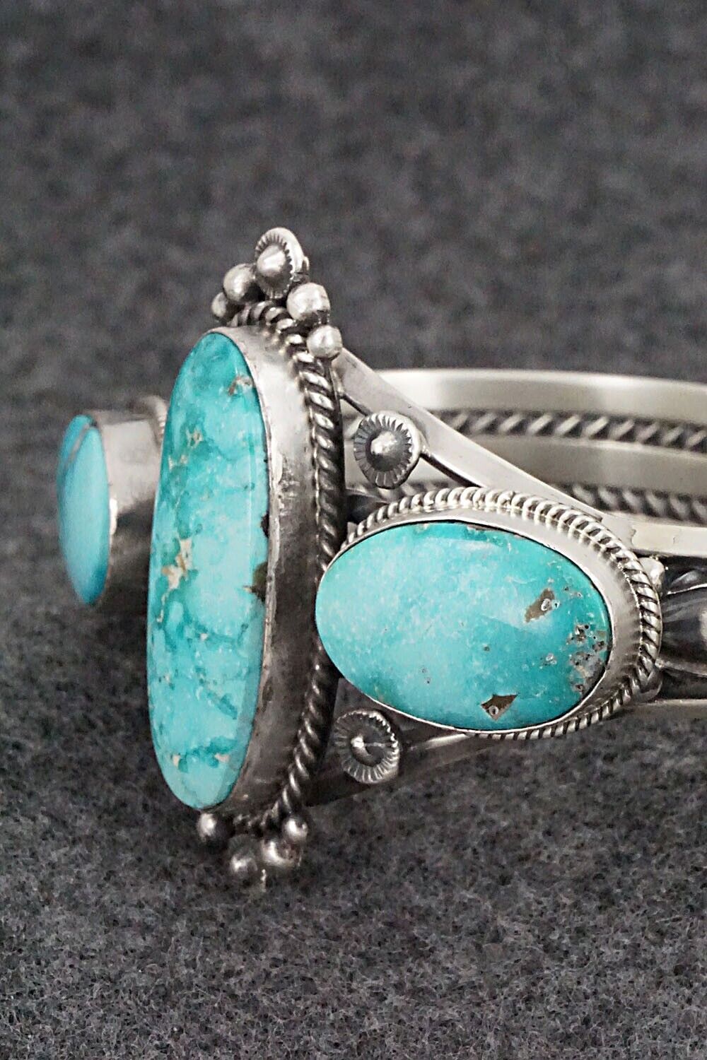 Turquoise & Sterling Silver Bracelet - Derrick Gordon