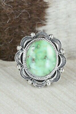 Turquoise & Sterling Silver Ring - Tom Lewis - Size 7