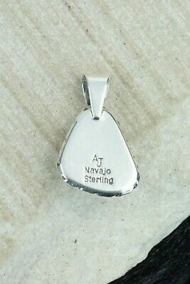 White Buffalo & Sterling Silver Pendant - Alvin Joe