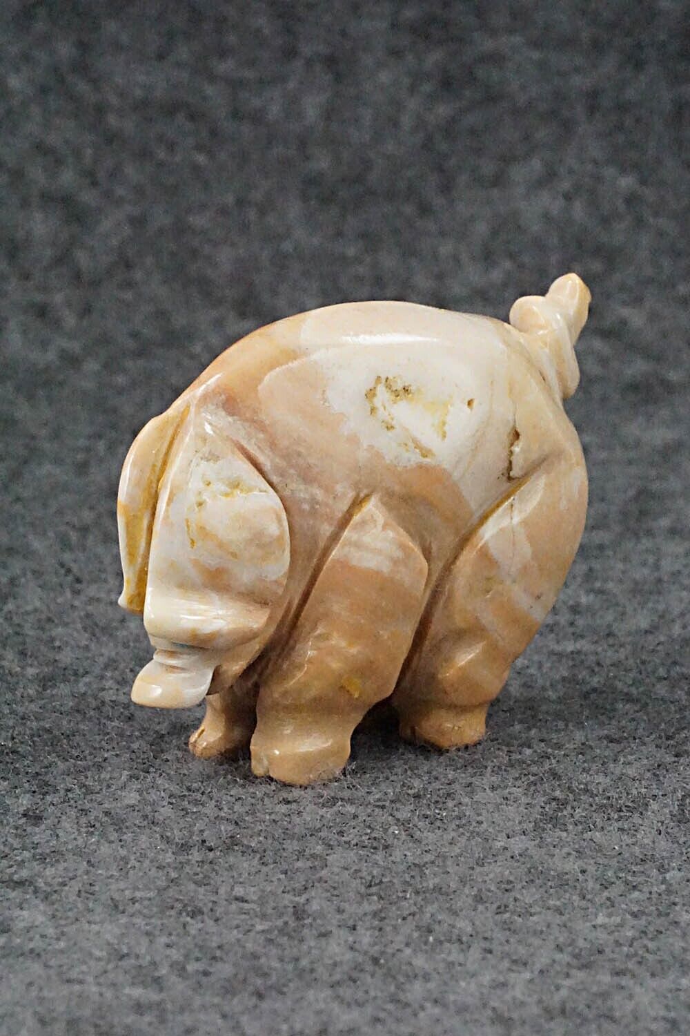 Pig Zuni Fetish Carving - Stanton Hannaweeke