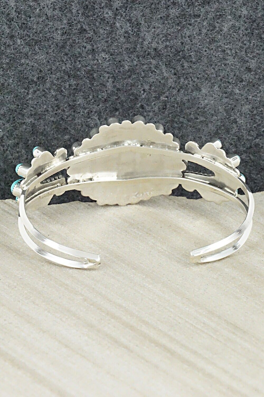 Turquoise & Sterling Silver Bracelet - Delbert Booqua