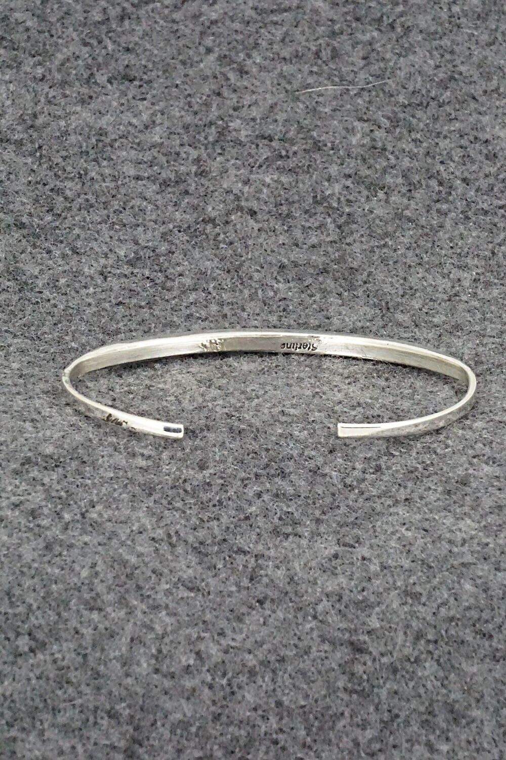 Turquoise & Sterling Silver Inlay Bracelet - Jeanette Chavez