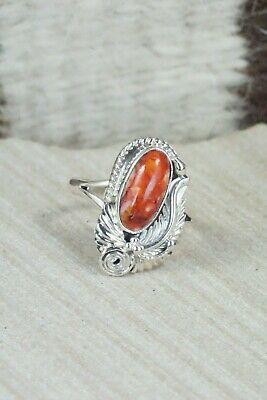 Spiny Oyster & Sterling Silver Ring - Genevieve Francisco - Size 5.75 - High Lonesome Trading