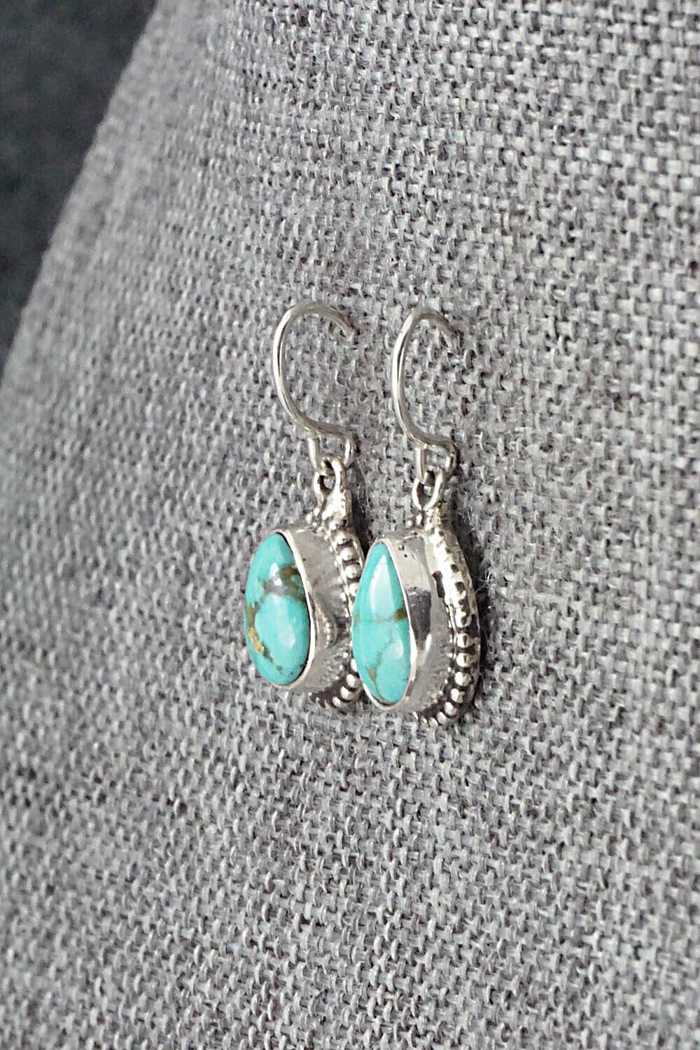 Turquoise & Sterling Silver Earrings - Rosemary Saunders