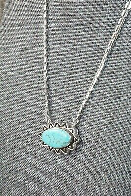 Turquoise & Sterling Silver Necklace - Sharon McCarthy