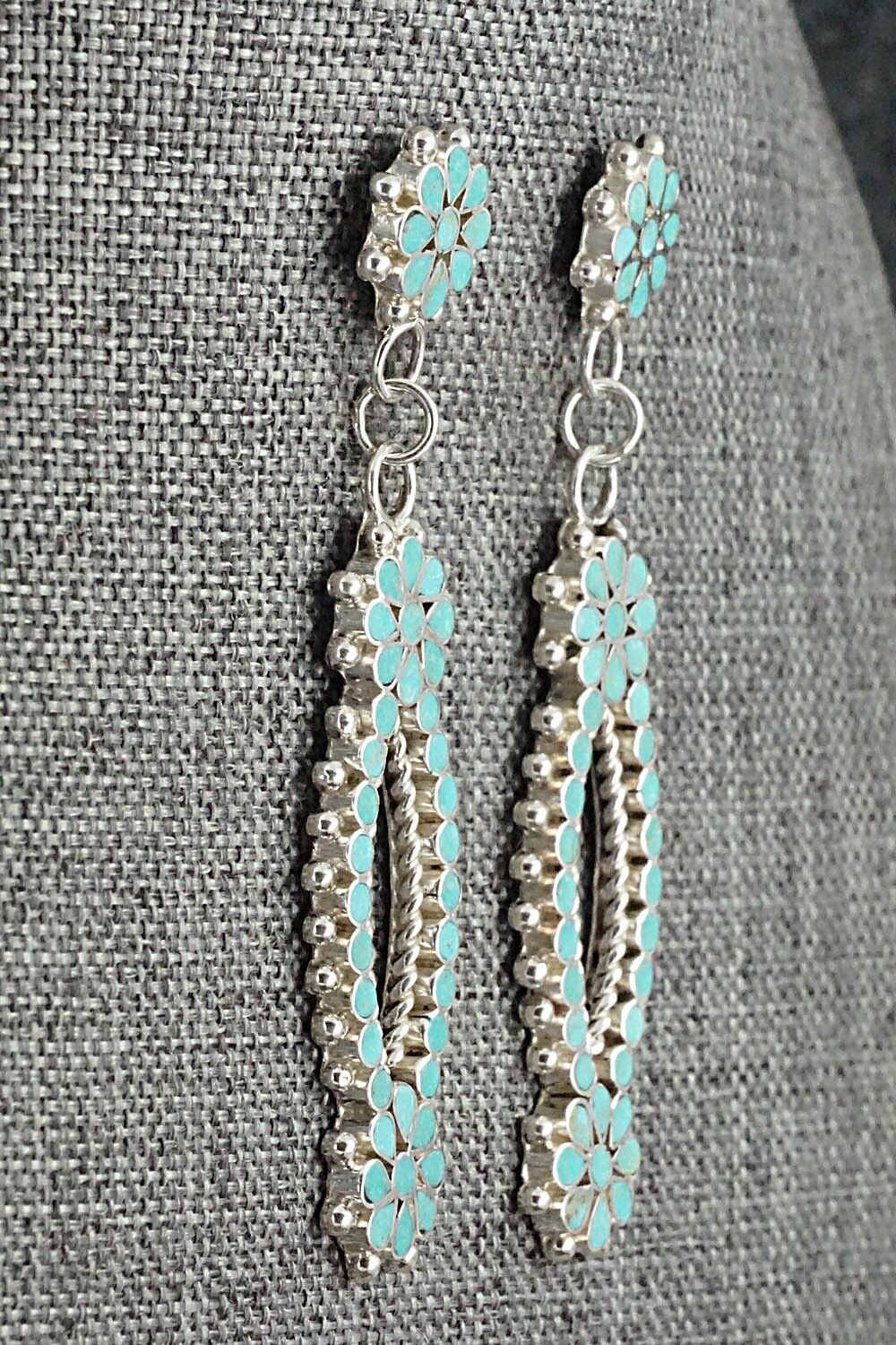 Turquoise & Sterling Silver Earrings - Michelle Peina