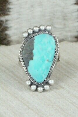 Turquoise & Sterling Silver Ring - Selina Warner - Size 7.5