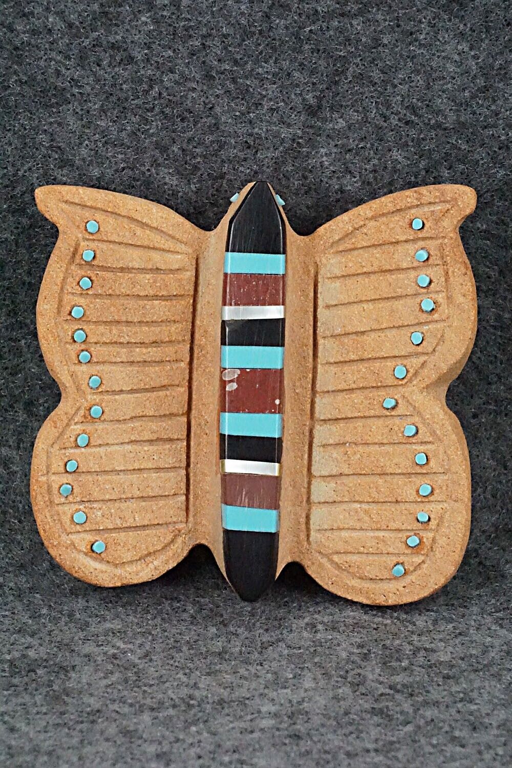 Butterfly Zuni Fetish Carving - Brandon Phillips