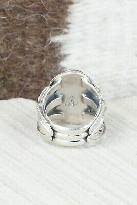 Turquoise & Sterling Silver Ring - Grace Kenneth - Size 5.5