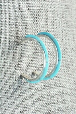 Turquoise & Sterling Silver Earrings - Beavis Massie