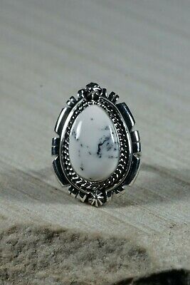 Navajo Magnesite and Sterling Silver Ring - Daniel Benally - Size 7.75 - High Lonesome Trading