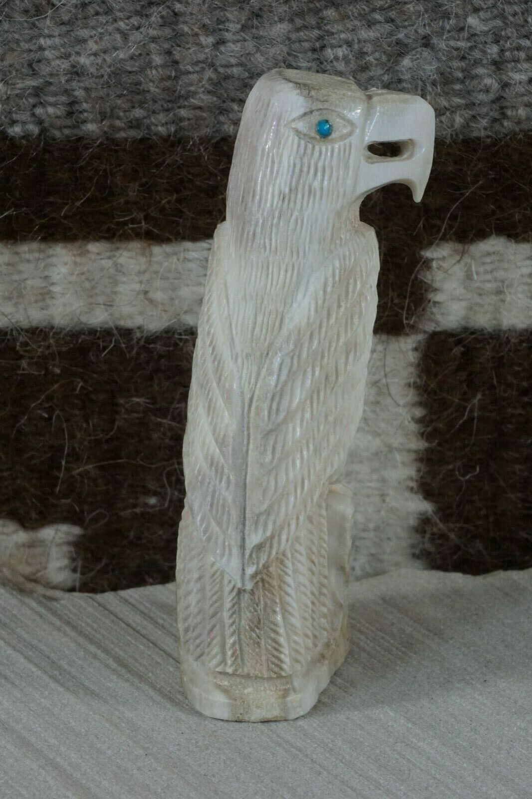 Eagle Zuni Fetish Carving - Garrick Weeka - High Lonesome Trading