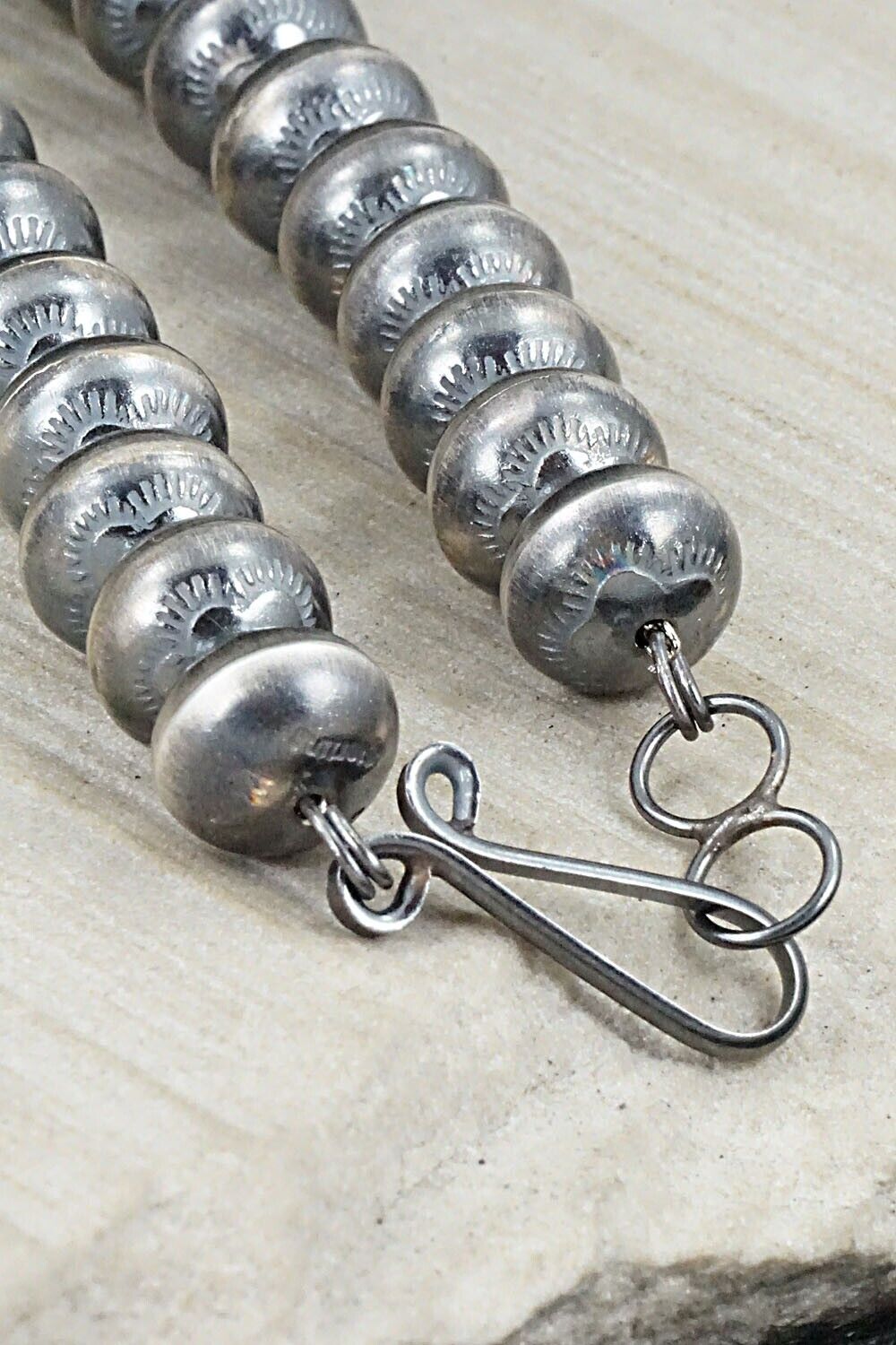 Sterling Silver Navajo Pearl Necklace - Michelle James