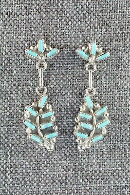 Turquoise & Sterling Silver Earrings - Vickie Johnson - High Lonesome Trading