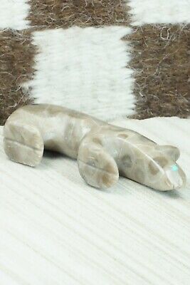 Mountain Lion Zuni Fetish Carving - Ronnie Lunasee