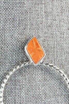 Coral & Sterling Silver Earrings - Annie Spencer