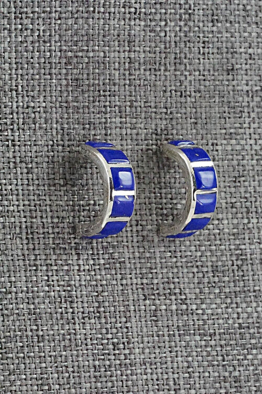Lapis & Sterling Silver Earrings - Glennetta Luna