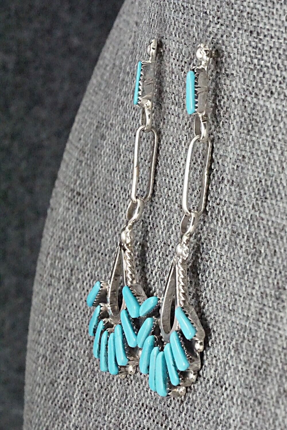 Turquoise & Sterling Silver Earrings - Carlene Hattie