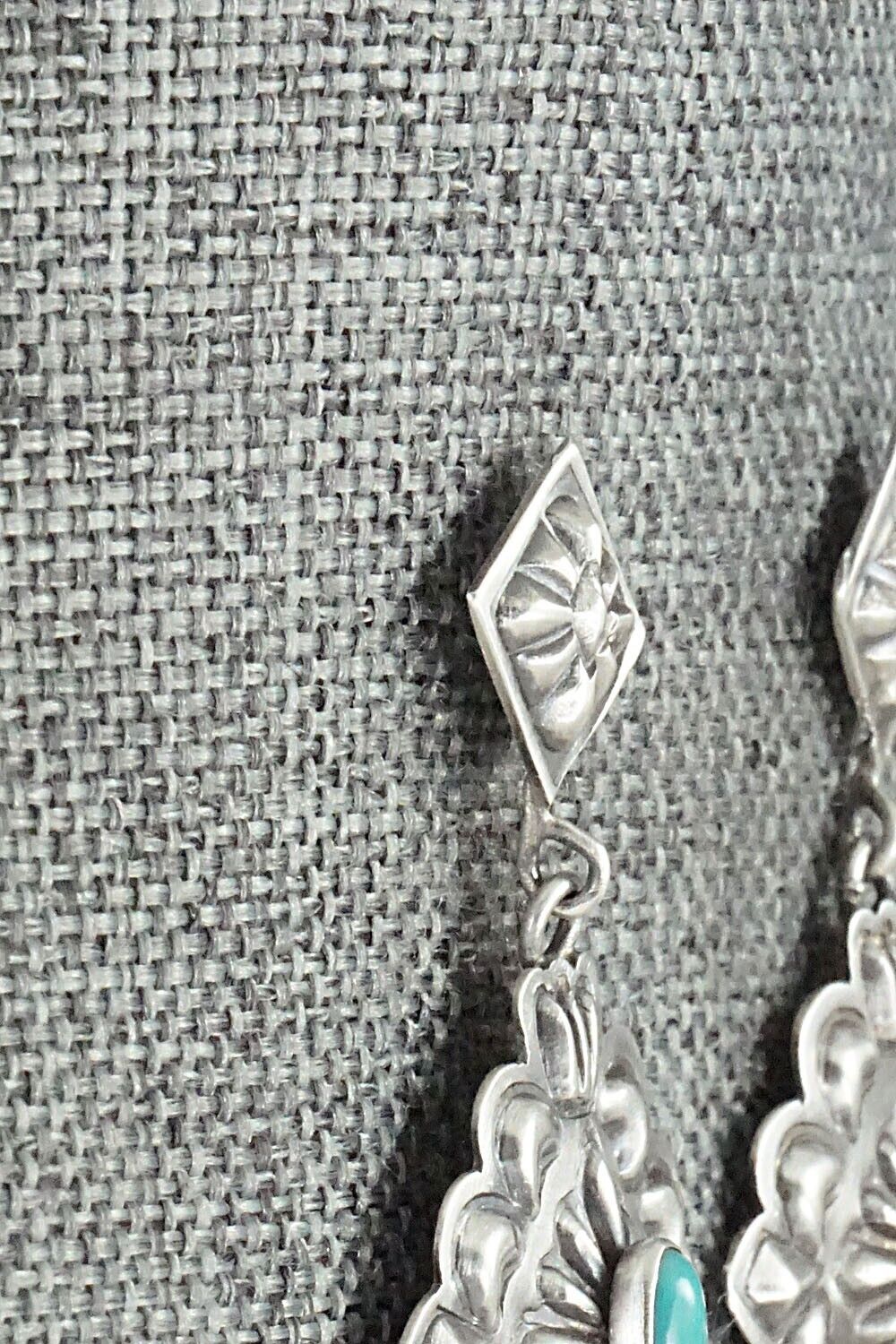 Turquoise & Sterling Silver Earrings - Terry Charlie