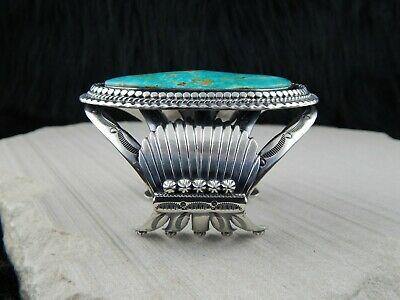 Navajo Royston Turquoise & Sterling Silver Bracelet - Raymond Delgarito - High Lonesome Trading