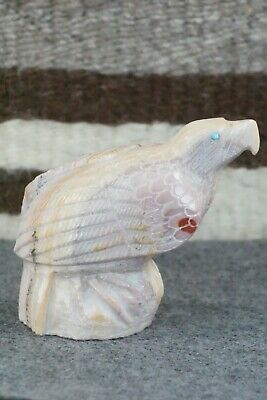 Eagle Zuni Fetish Carving - Derrick Kaamasee