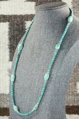 Turquoise & Sterling Silver Necklace - Navajo