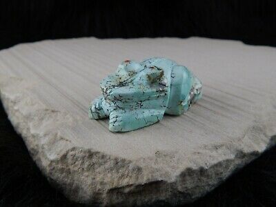Frog Zuni Fetish Carving - Louise Ponchuella - High Lonesome Trading