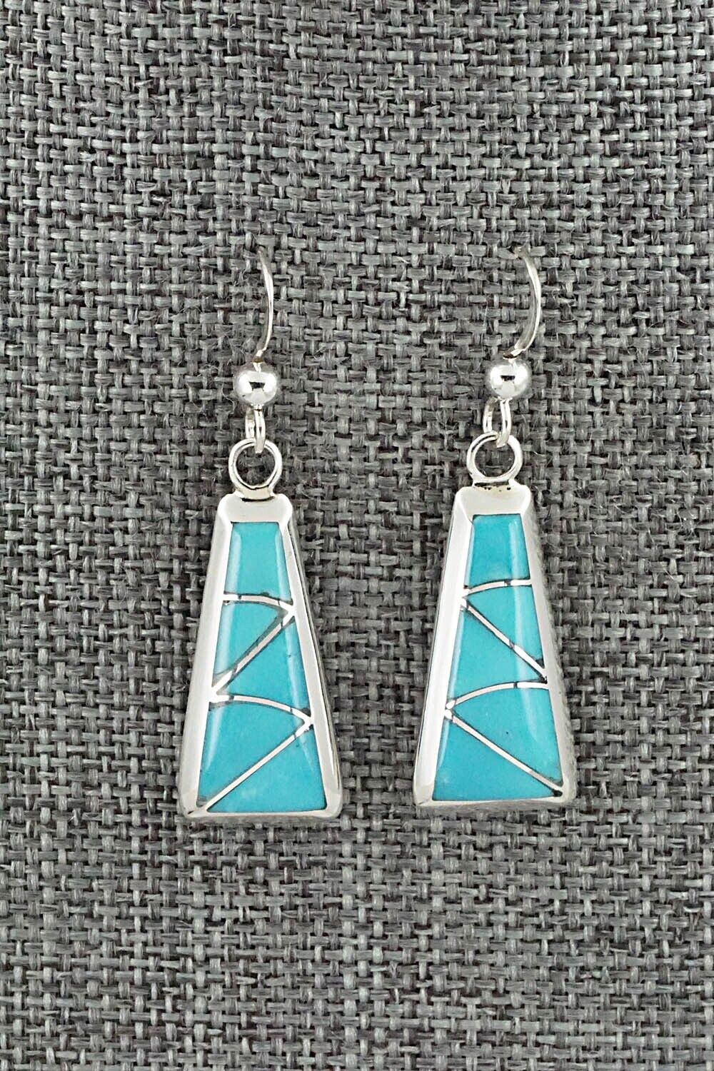 Turquoise & Sterling Silver Earrings - Stewart Tucson