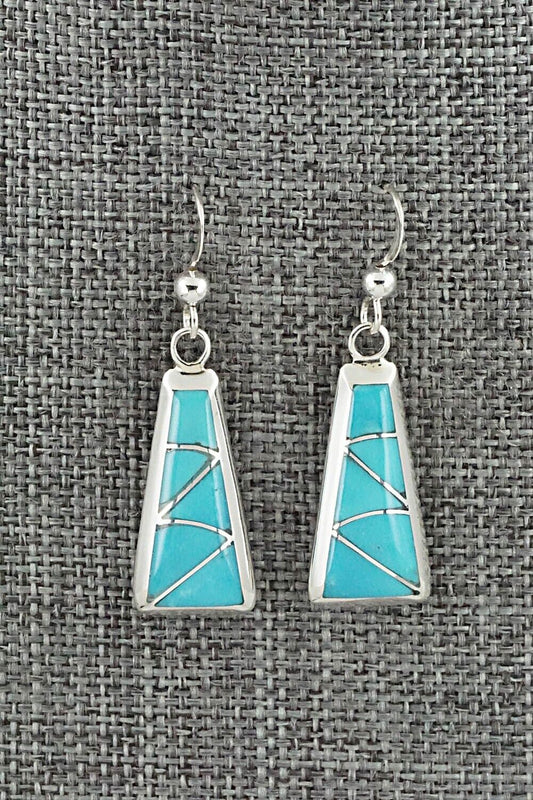 Turquoise & Sterling Silver Earrings - Stewart Tucson