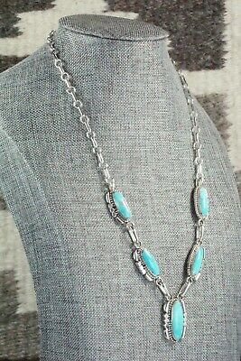 Turquoise & Sterling Silver Necklace - Annie Spencer