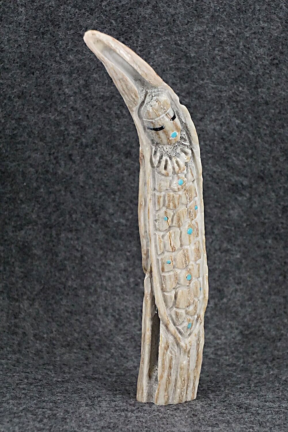Corn Maided Zuni Fetish Carving - Jerrold Lahaleon