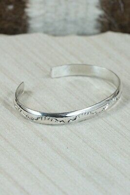 Navajo Sterling Silver Bracelet - Elaine Tahe