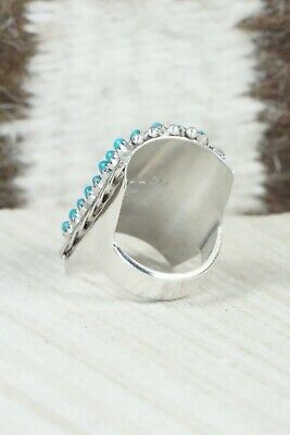 Turquoise & Sterling Silver Ring - Stephen Haloo - Size 6.75
