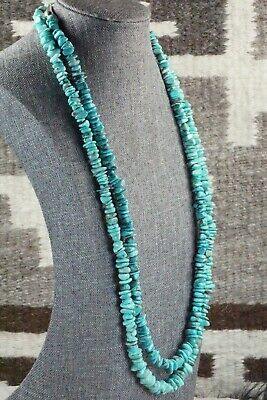 Turquoise & Sterling Silver Necklace - Navajo - High Lonesome Trading