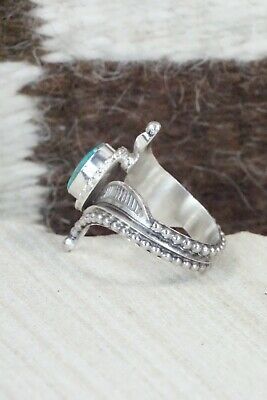 Turquoise & Sterling Silver Ring - Thomas Yazzie - Size 7