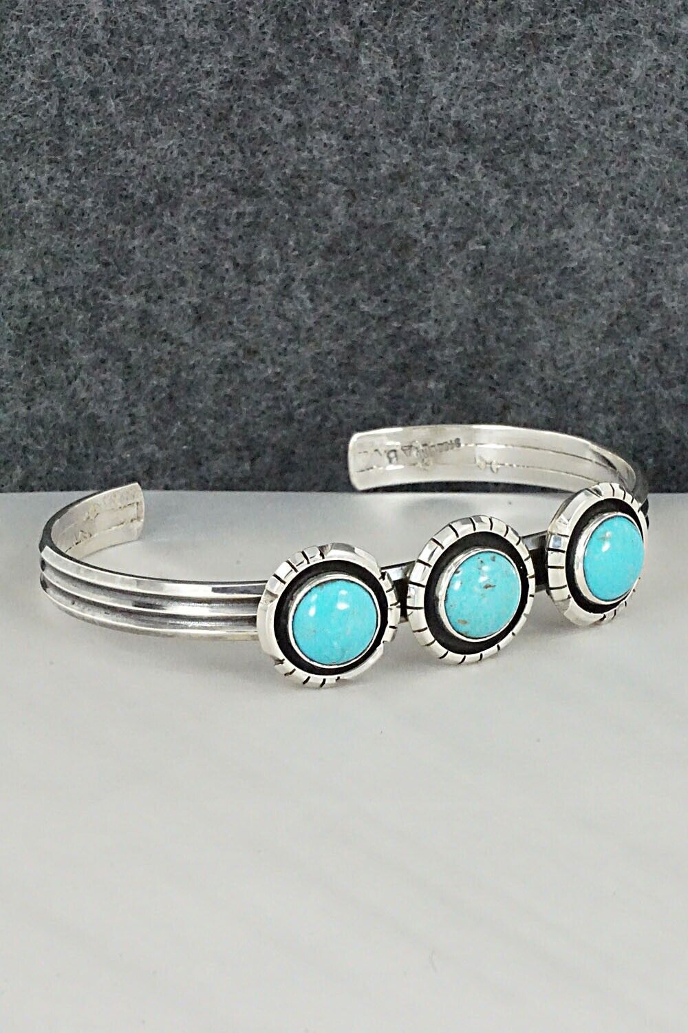 Turquoise & Sterling Silver Bracelet - Amos Begay