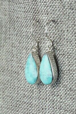 Turquoise & Sterling Silver Earrings - Evelyn Abeita