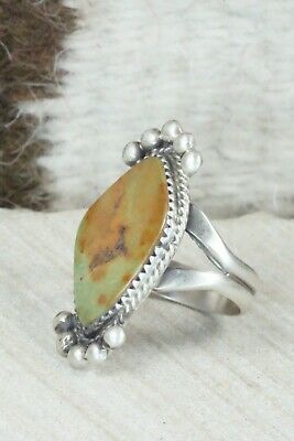 Turquoise & Sterling Silver Ring - Selina Warner - Size 7.75