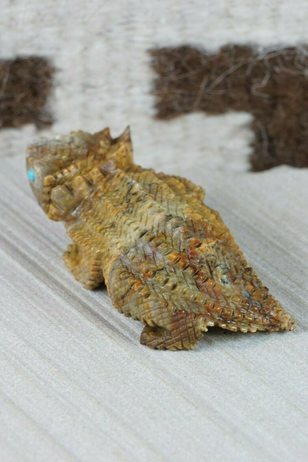Horned Toad Zuni Fetish Carving - Alvin Haloo - High Lonesome Trading
